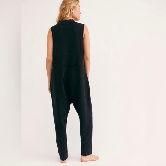 Free People Whats Up Onesie Jumpsuit Black - Picture 2 of 6